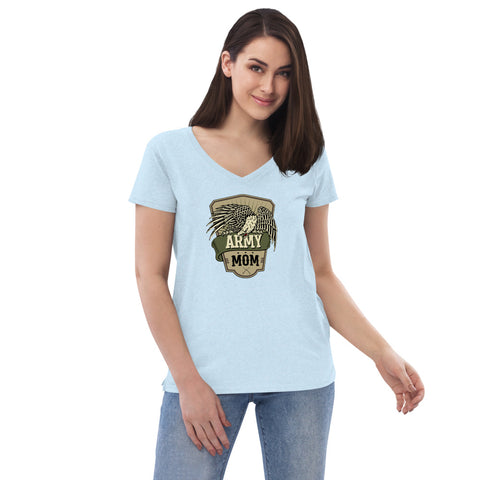 Image of Army Mom Recycled V-Neck T-Shirt