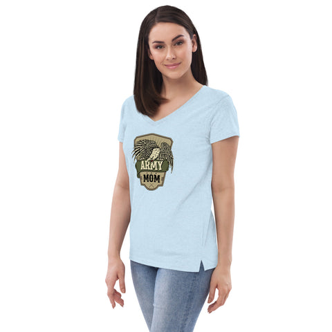 Image of Army Mom Recycled V-Neck T-Shirt