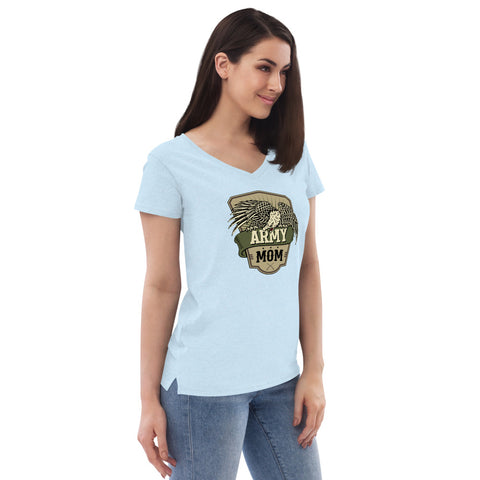 Image of Army Mom Recycled V-Neck T-Shirt
