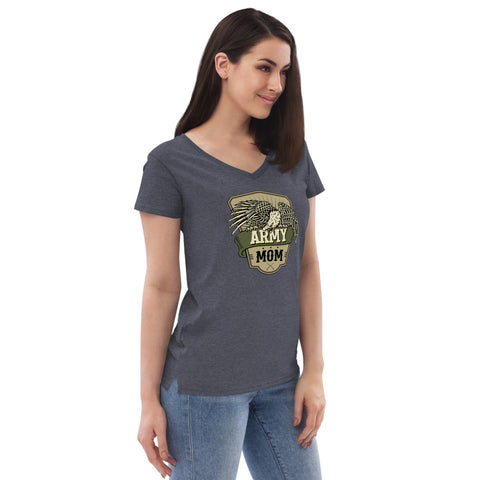 Image of Army Mom Recycled V-Neck T-Shirt