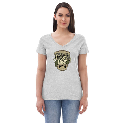 Image of Army Mom Recycled V-Neck T-Shirt