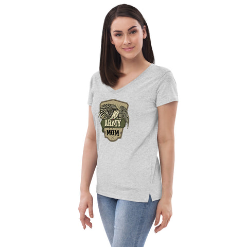 Image of Army Mom Recycled V-Neck T-Shirt