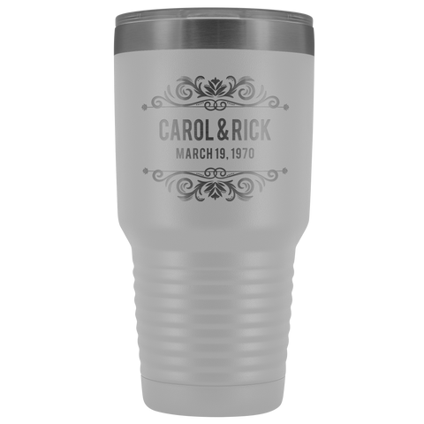 Image of Couples Est Personalized Tumbler 30oz