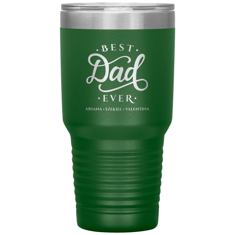 Image of Best Dad Ever Personalized Tumbler June 3