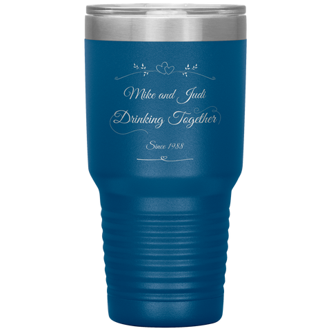 Image of Drinking Together Since Personalized 30oz Tumbler