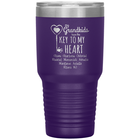Image of My Grandkids Have The Key To My Heart Tumbler
