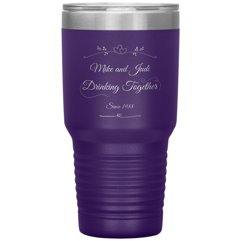 Image of Drinking Together Since Personalized 30oz Tumbler