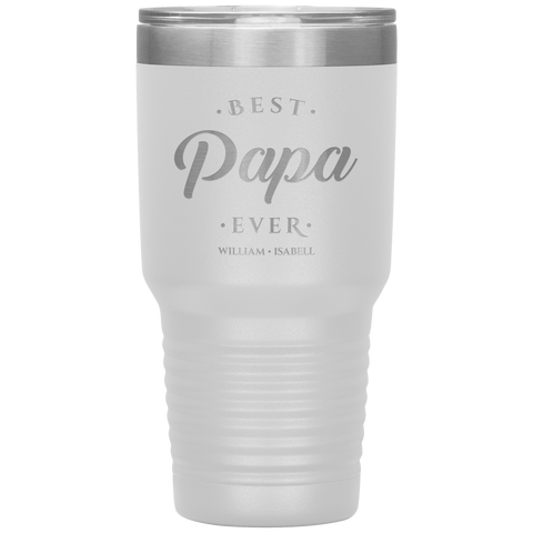 Image of Best Papa Ever Personalized Tumbler