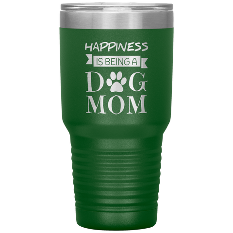 Image of Happiness_Is_Being_A_Dog_mom_Tumbler_30oz_Tumbler_Green_Mockup.png