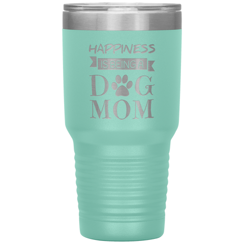 Image of Happiness_Is_Being_A_Dog_mom_Tumbler_30oz_Tumbler_Teal_Mockup.png