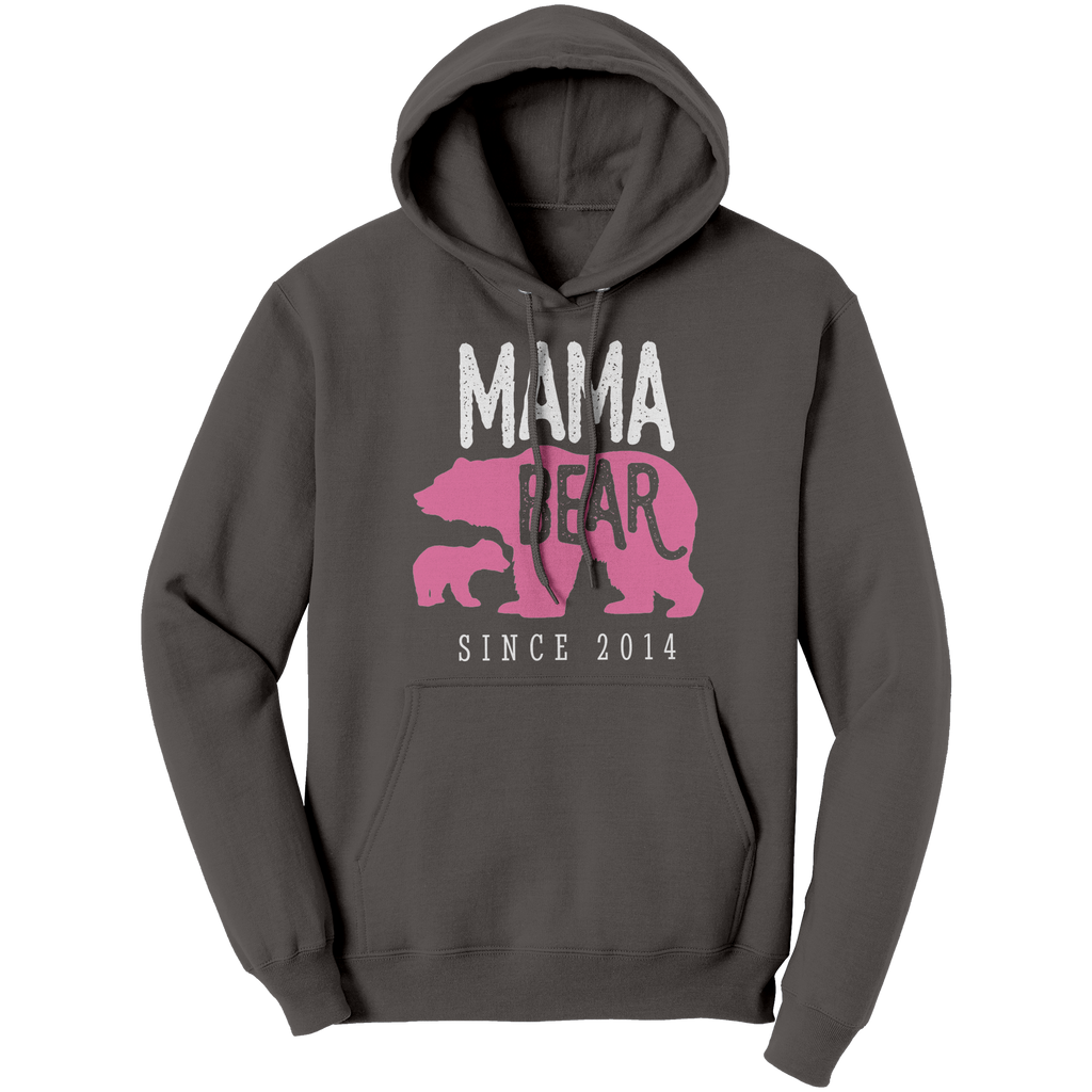 Mama_Bear_Since_2014_Hoodie_Sweatshirt_Charcoal_Front_Mockup.png