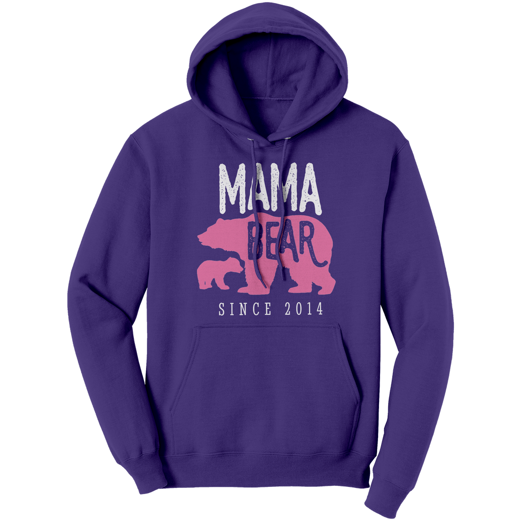 Mama_Bear_Since_2014_Hoodie_Sweatshirt_Purple_Front_Mockup.png