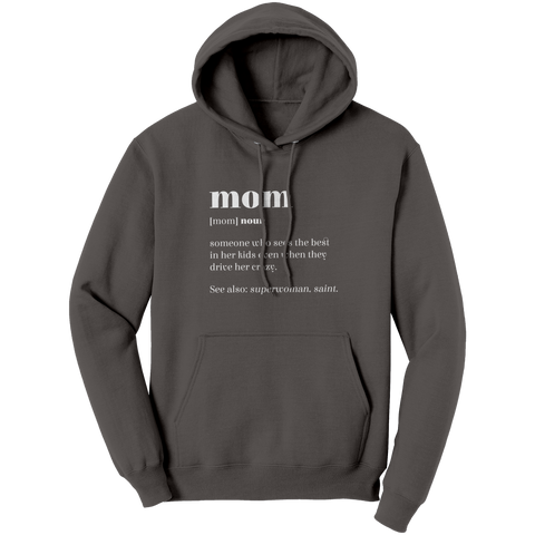 Image of Mom_Definition_Hoodie_Charcoal_Front_Mockup.png