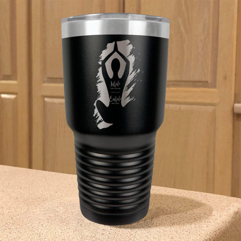 Image of Yoga Inhale Exhale Stainless Steel Tumbler