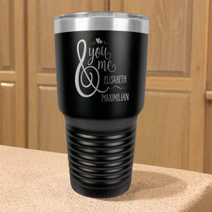 Personalized Stainless Steel Tumbler You And Me Couple