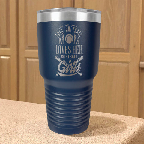 Image of This Softball Mom Stainless Steel Tumbler