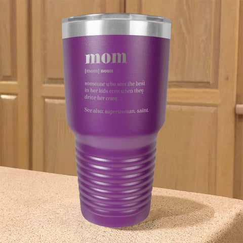 Image of Mom Definition Stainless Steel Tumbler