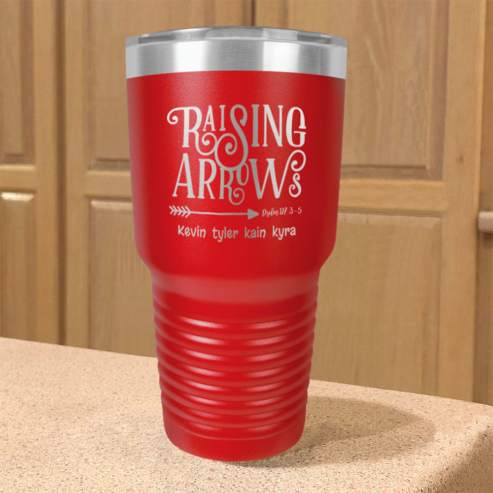 Raising Arrows Personalized Stainless Steel Tumbler