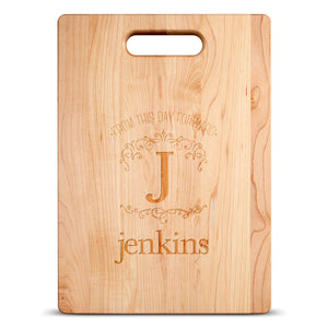 From This Day Forward Personalized Maple Cutting Board