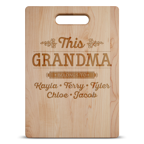Image of This Grandma Personalized Cutting Board
