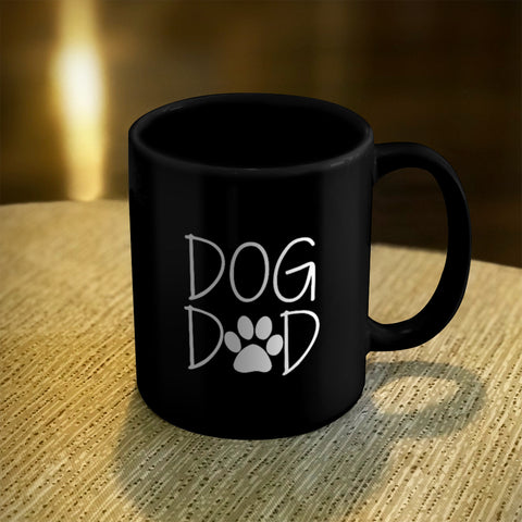 Image of Ceramic Coffee Mug Black Dog Dad
