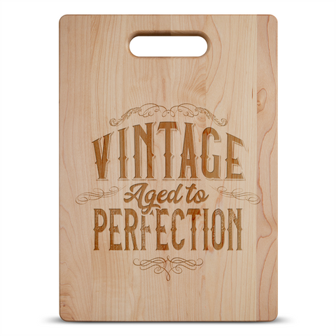 Image of Vintage Aged to Perfection Maple Cutting Board