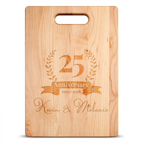 Image of Anniversary Personalized Maple Cutting Board