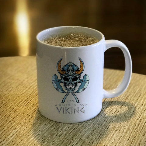 Image of Ceramic Coffee Mug I Am A Weapon Of God Viking
