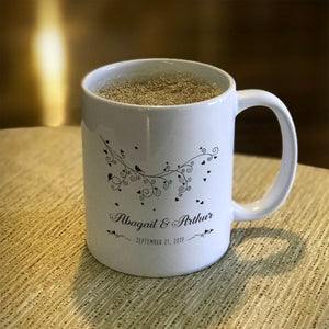 Love Birds Personalized Ceramic Coffee Mug