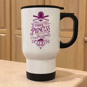 Metal Coffee and Tea Travel Mug This Princess Wears Cleats
