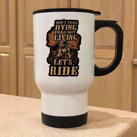 Image of Metal Coffee and Tea Travel Mug Bikers