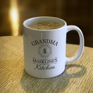 Grandma Initial Personalized Ceramic Coffee Mug