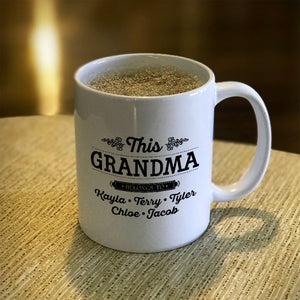 Personalized Ceramic Coffee Mug This Grandma