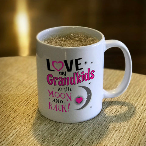 Image of Ceramic Coffee Mug Love My Grandkids To the Moon and Back