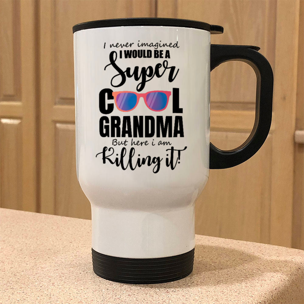 Personalized Metal Coffee and Tea Travel Mug A Super Cool Person