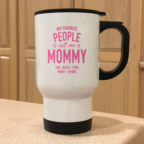 Favorite People Personalized Metal Coffee and Tea Travel Mug