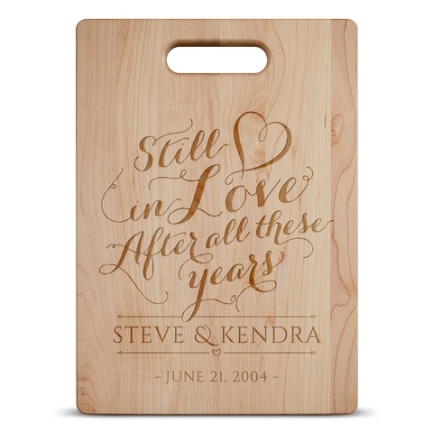 Image of Still In Love Personalized Cutting Board