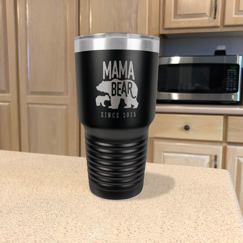 Mama Bear Personalized Stainless Steel Tumbler