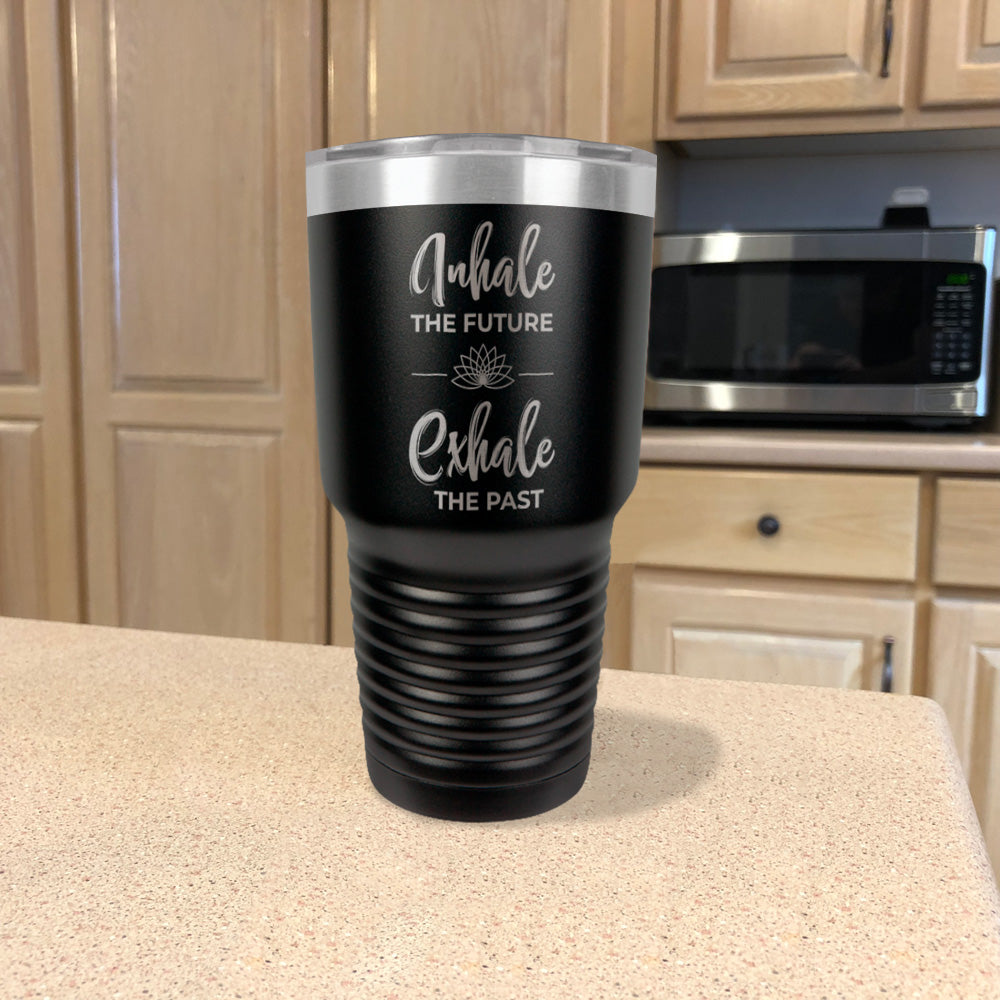 Inhale Exhale Stainless Steel Tumbler