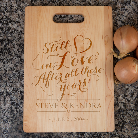 Image of Still In Love Personalized Cutting Board