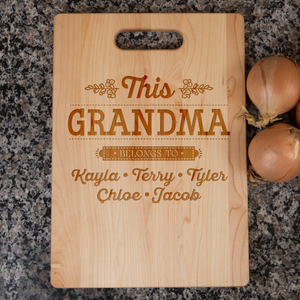 This Grandma Personalized Cutting Board