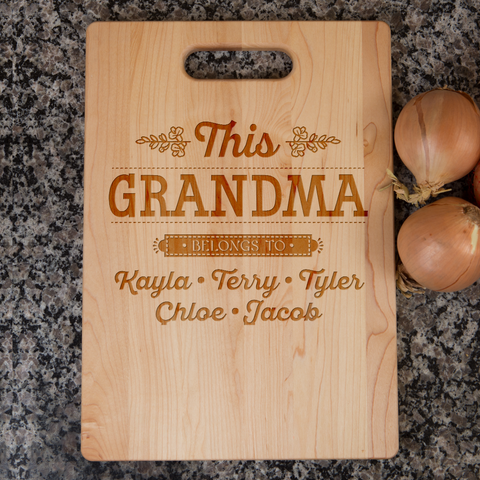 Image of This Grandma Personalized Cutting Board