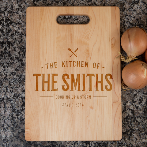 Image of Cooking up A Storm Personalized Cutting Board