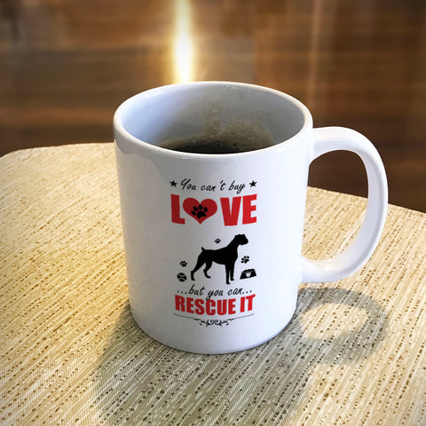 Image of Ceramic Coffee Mug Rescue Dog