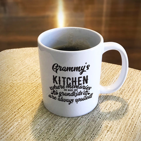 Image of Personalized Ceramic Coffee Mug Kitchen Where Memories are Made