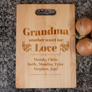 Grandma Another Word For Love Personalized Cutting Board