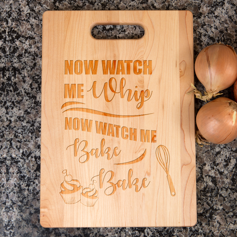 Image of Watch Me Whip and Bake Maple Cutting Board