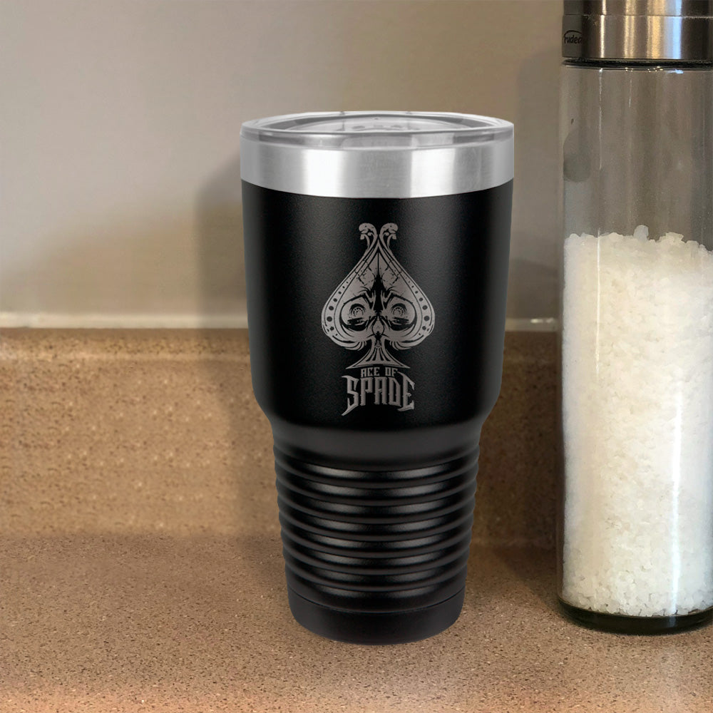 Ace Of Spade Stainless Steel Tumbler