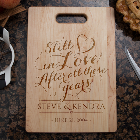 Image of Still In Love Personalized Cutting Board