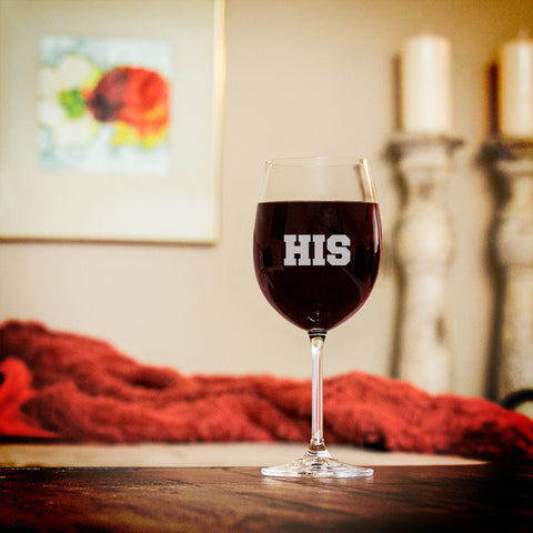 Image of His Wine Glass